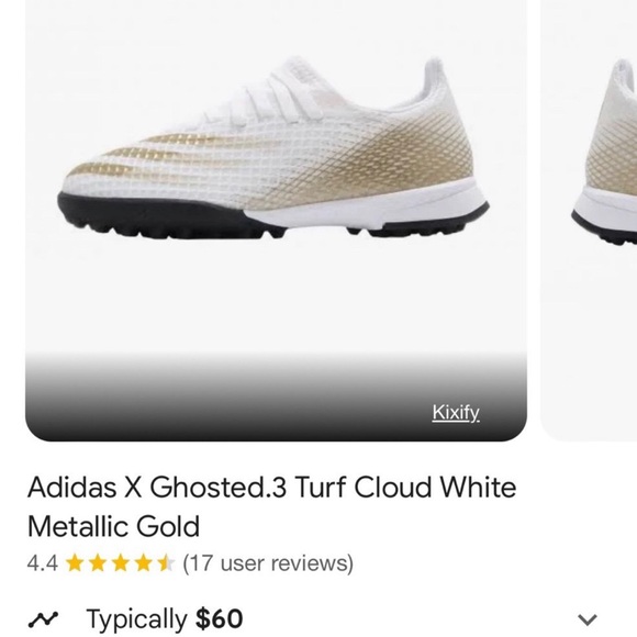 Adidas X Ghosted.3 Turf Big kids Size US4.5 - Picture 4 of 4